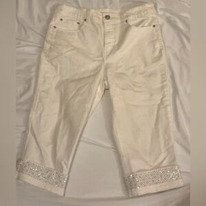christopher and banks jeans bejeweled jeans size 10p
